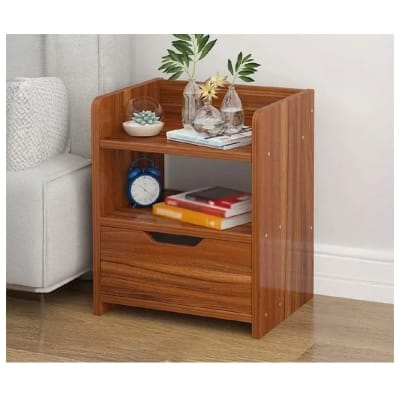 Picture of Modern Wooden Bedside Table with Drawer