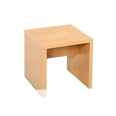Picture of Minimalist Wooden Table – 17 × 13 × 12 Inches-Beige-Beige