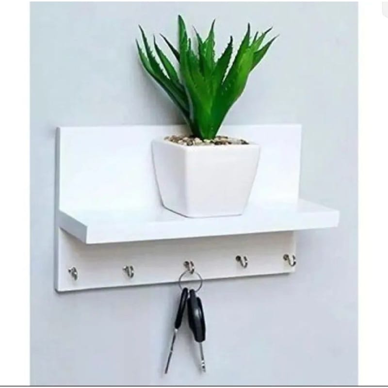 Picture of Modern White Wall Shelf – 24 × 24 Inches