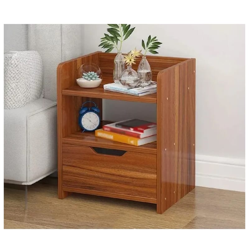 Picture of Modern Wooden Bedside Table with Drawer