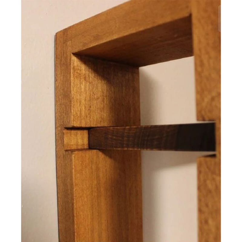 Picture of Modern Wooden Wall Shelf – 26 × 16 × 5.5 Inches-Brown
