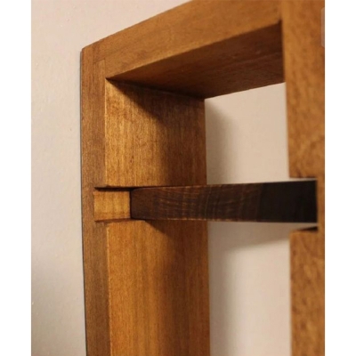 Picture of Modern Wooden Wall Shelf – 26 × 16 × 5.5 Inches-Brown