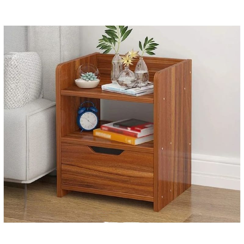 Picture of Modern Wooden Bedside Table with Drawer