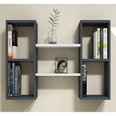 Picture of Trendy Wall Decor Bookshelf – 2 × 2 Feet-Brown
