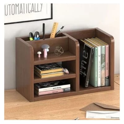 Picture of Elegant Wooden Desktop Organizer – 20 × 12 × 8 Inches