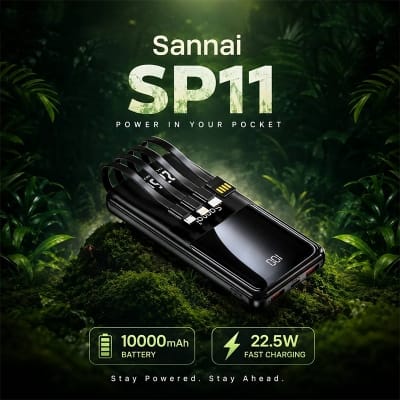 Picture of Sannai Sp 11 Power Bank-Black