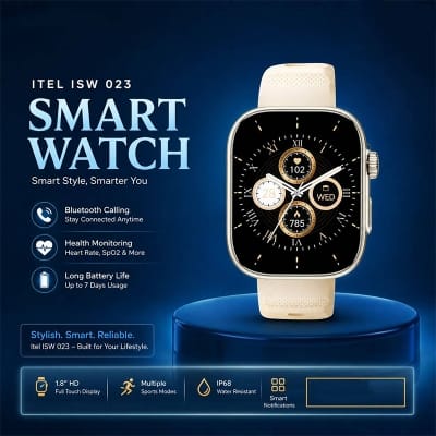 Picture of Itel ISW 023 Smart Watch-Almond Cream