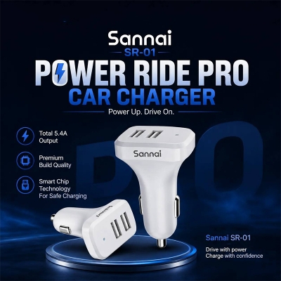 Picture of Sannai SR01 Car Charger- White
