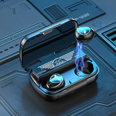 Picture of M20 TWS BT Wireless Bluetooth5.3 Earbuds 9D Stereo Touch Control Handfree Bluetooth Earphone with Charging Case-Black