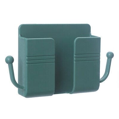 Picture of Mobile Phone Charging Hanging Holder Multifunction Wall Mounted Plug Bracket Remote Control Mounted Storage Box-Multicolor