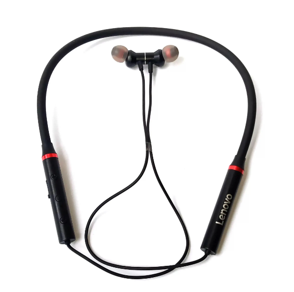 Picture of Lenovo HE05X ( he05x কালো বাক্স) Bluetooth 5.0 Wireless Earphones Magnetic Neckband Bluetooth Headphone Waterproof Stereo Headset-Black