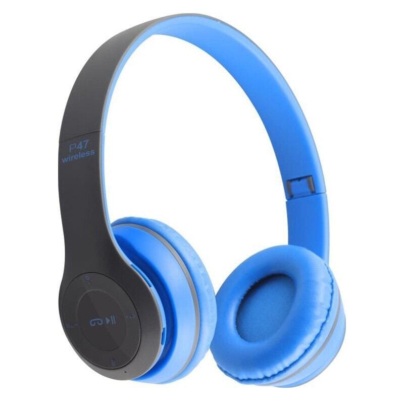 Picture of P47 Stereo Head Mounted Bluetooth Headphones Multifunctional Headset Wireless Phone Speakerphone-Multicolor