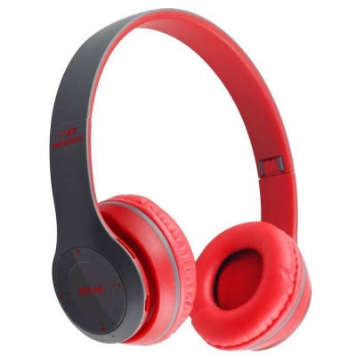 Picture of P47 Stereo Head Mounted Bluetooth Headphones Multifunctional Headset Wireless Phone Speakerphone-Multicolor