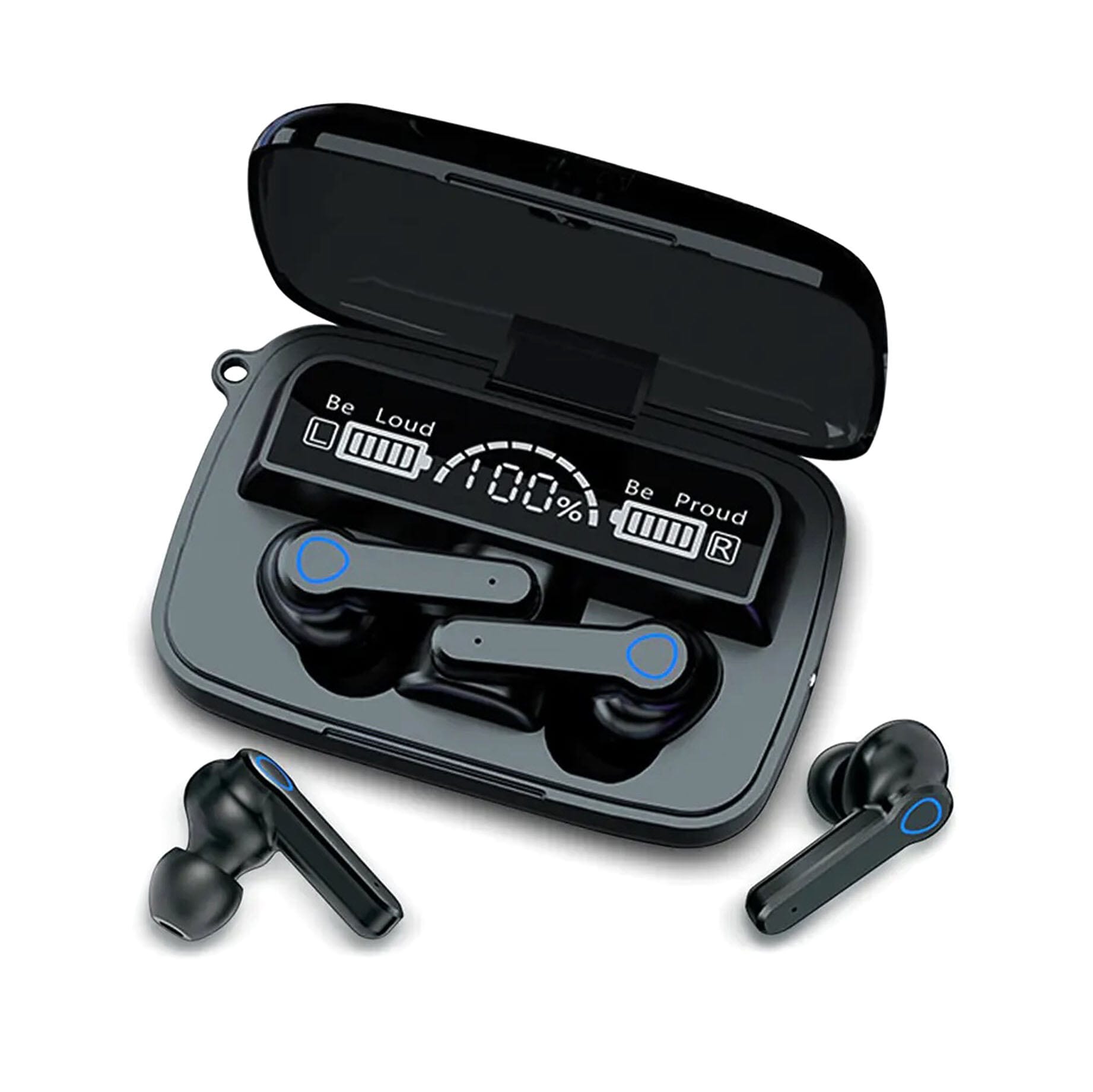 Picture of M19 TWS Wireless Bluetooth 5.1 Earbuds - Featuring Touch Control, HD Mirror, and the Latest Updates for Enhanced Performance-Black