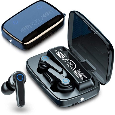 Picture of M19 TWS Wireless Bluetooth 5.1 Earbuds - Featuring Touch Control, HD Mirror, and the Latest Updates for Enhanced Performance-Black