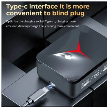Picture of New TWS V5.3 M88 Plus TWS True Wireless Stereo Mic Gamer Headset LED Display 2000Mah Power Bank Headphones Earphones Gaming Earbuds-Black