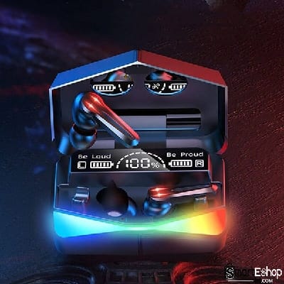 Picture of M28 TWS Bluetooth 5.1 Gaming Headset Dual Mode Wireless Earphones Sports Stereo Sound Low Latency LED Digital Display Smart Touch Earphone-Multicolor