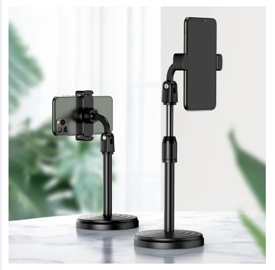 Picture of Height adjustable Mobile Phone Stand Tripod-Black