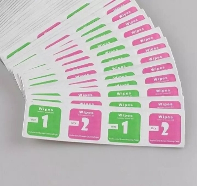 Picture of 500 Set (1000 pcs) Mobile Laptop Screen/glass cleaner wet & dry Wipes.
