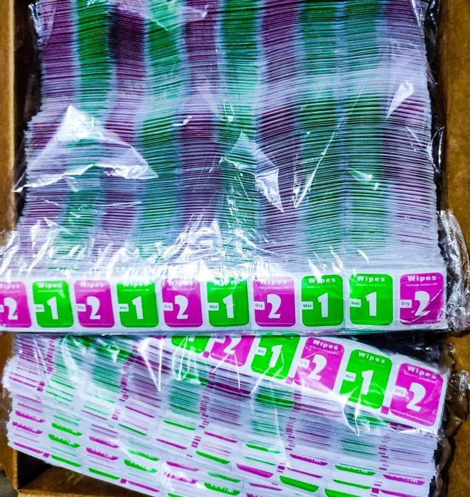 Picture of 500 Set (1000 pcs) Mobile Laptop Screen/glass cleaner wet & dry Wipes.