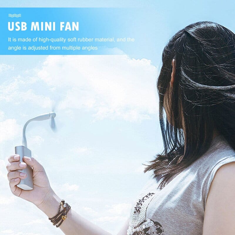 Picture of USB Fan Flexible Portable Mini Fan for Power Bank and Laptop Smartphone Handheld Cooling Fan-Multicolor