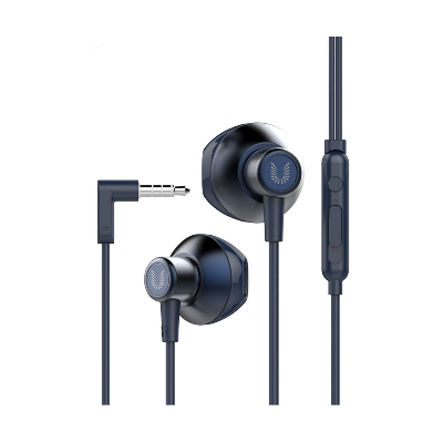 Picture of UiiSii HM12 Deep Bass Good Treble Earphones Super Bass Stereo And Dynamic In-Ear Headphones With Pouch Bag - Headphone-Black