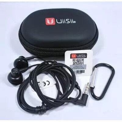 Picture of UiiSii HM12 Deep Bass Good Treble Earphones Super Bass Stereo And Dynamic In-Ear Headphones With Pouch Bag - Headphone-Black