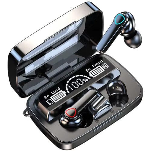 Picture of M19 Earbuds TWS Earphone Intelligent Touch Control Wireless Bluetooth 5.1 Headphones-Black
