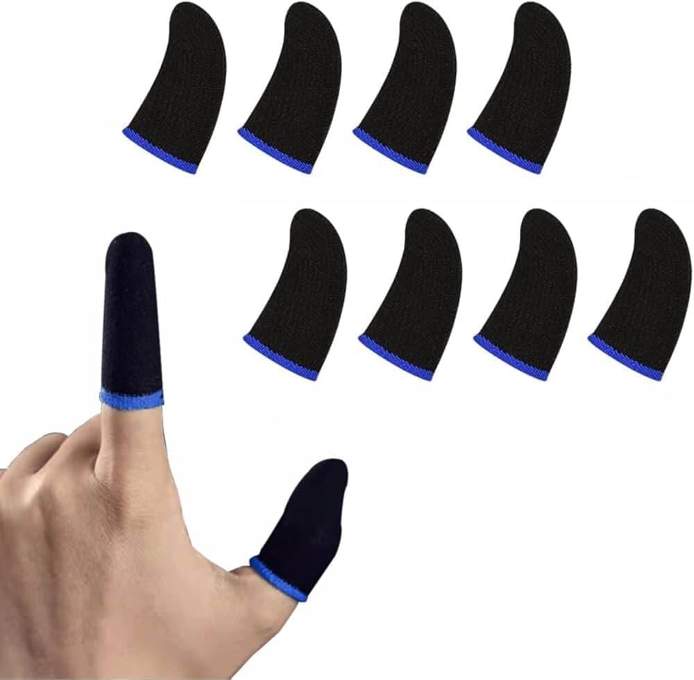 Picture of Mobile Finger SleevesSweatproof Gloves for Mobile Gaming - Black - Finger Sleeve 10 Pairs-Black 10 pairs
