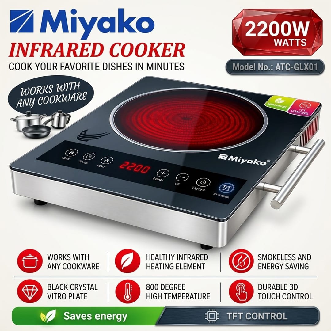 Picture of Miiyako Inverter Infrared Cooker (ATC-GLX01)