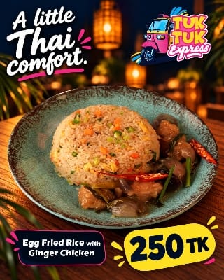 Picture of Egg Fried Rice With Ginger Chicken