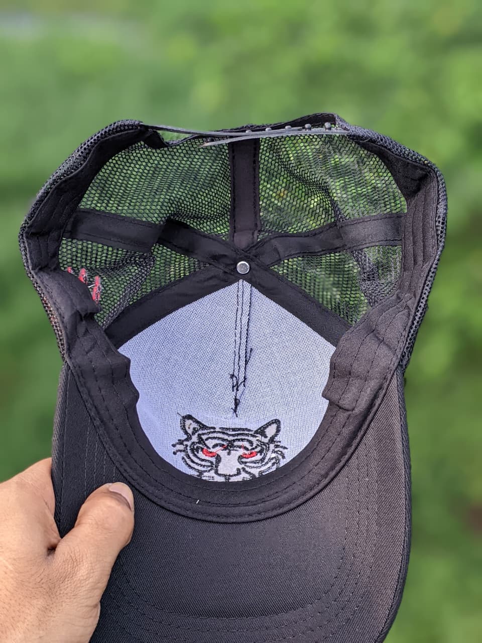 Picture of Tiger Head Embroidery High Quality Light Summer Cap
