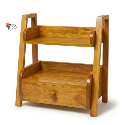 Picture of Premium Wooden Kitchen Spice Rack – Natural Wood Finish
