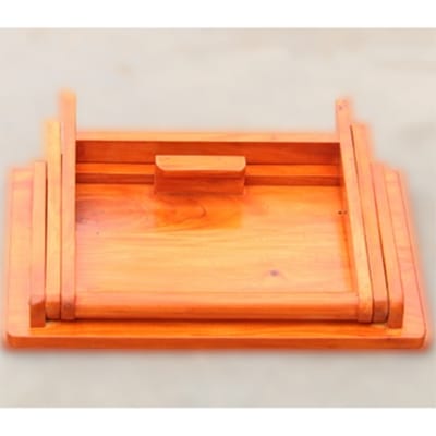 Picture of Wooden Cross Stand Portable Folding Table