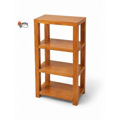 Picture of Premium 3 Layer Wooden Bookshelf – Wood Burnish Finish