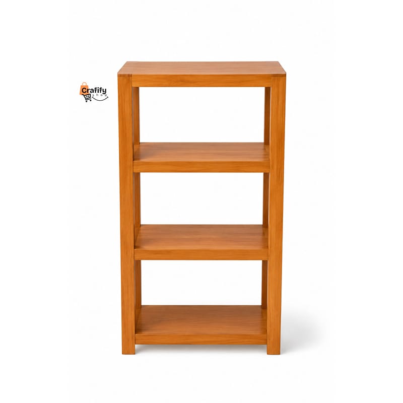 Picture of Premium 3 Layer Wooden Bookshelf – Wood Burnish Finish