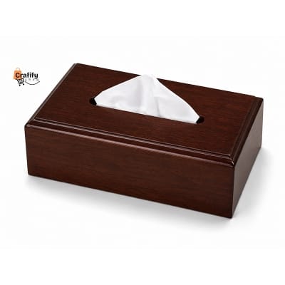 Picture of Premium Wooden Tissue Box Cover – Chocolate Finish