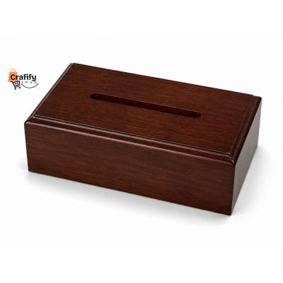 Picture of Premium Wooden Tissue Box Cover – Chocolate Finish