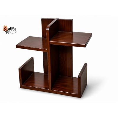 Picture of Elite Wooden Desktop Bookshelf – Natural Wood Finish
