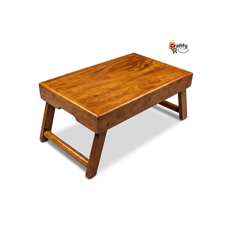 Picture of Modern Wooden Portable Table – Natural Wood Finish