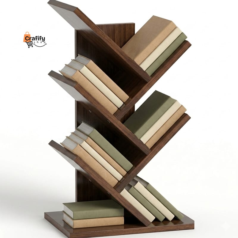 Picture of Modern Tree Bookshelf – Chocolate Finish