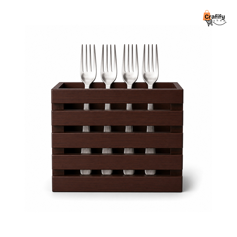 Picture of Wooden Spoon Holder – Chocolate Finish