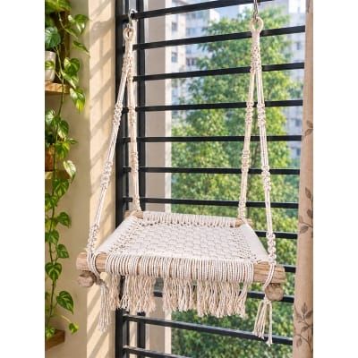 Picture of Macrame Cat Hammock Hanging Swing – Handmade Rope Cat Bed