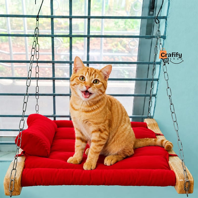 Picture of Wooden Cat Hammock Bed