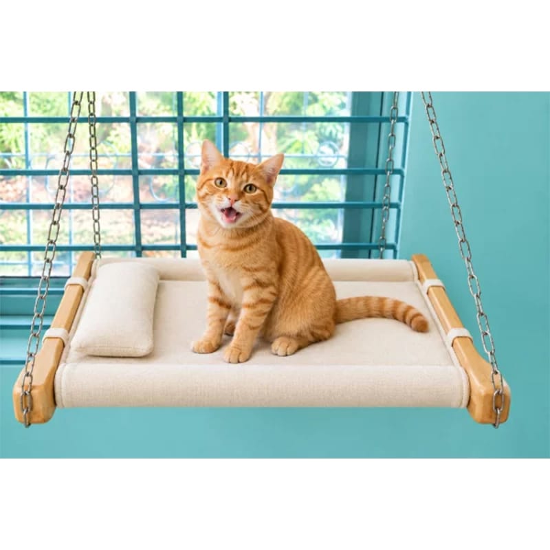 Picture of Wooden Cat Hammock Bed