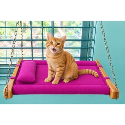 Picture of Wooden Cat Hammock Bed