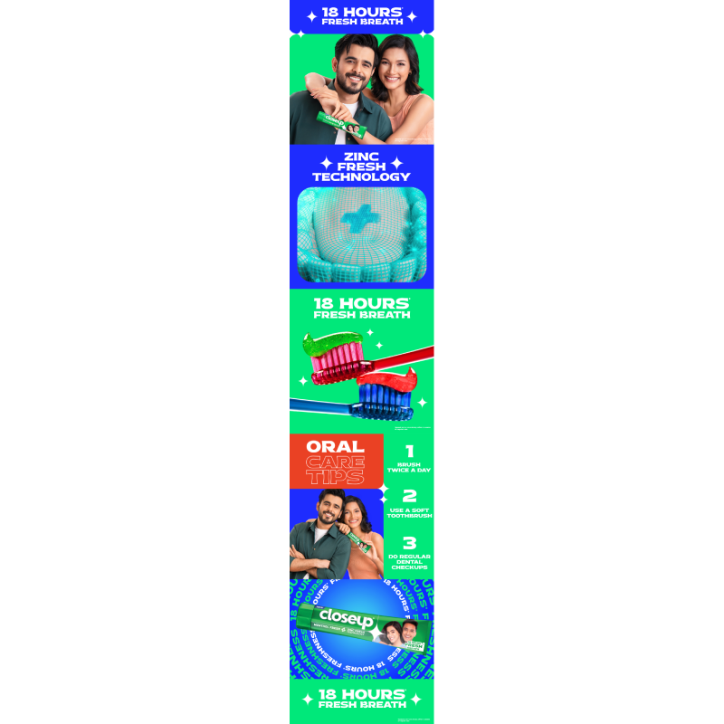 Picture of Closeup Toothpaste Menthol Fresh 145g