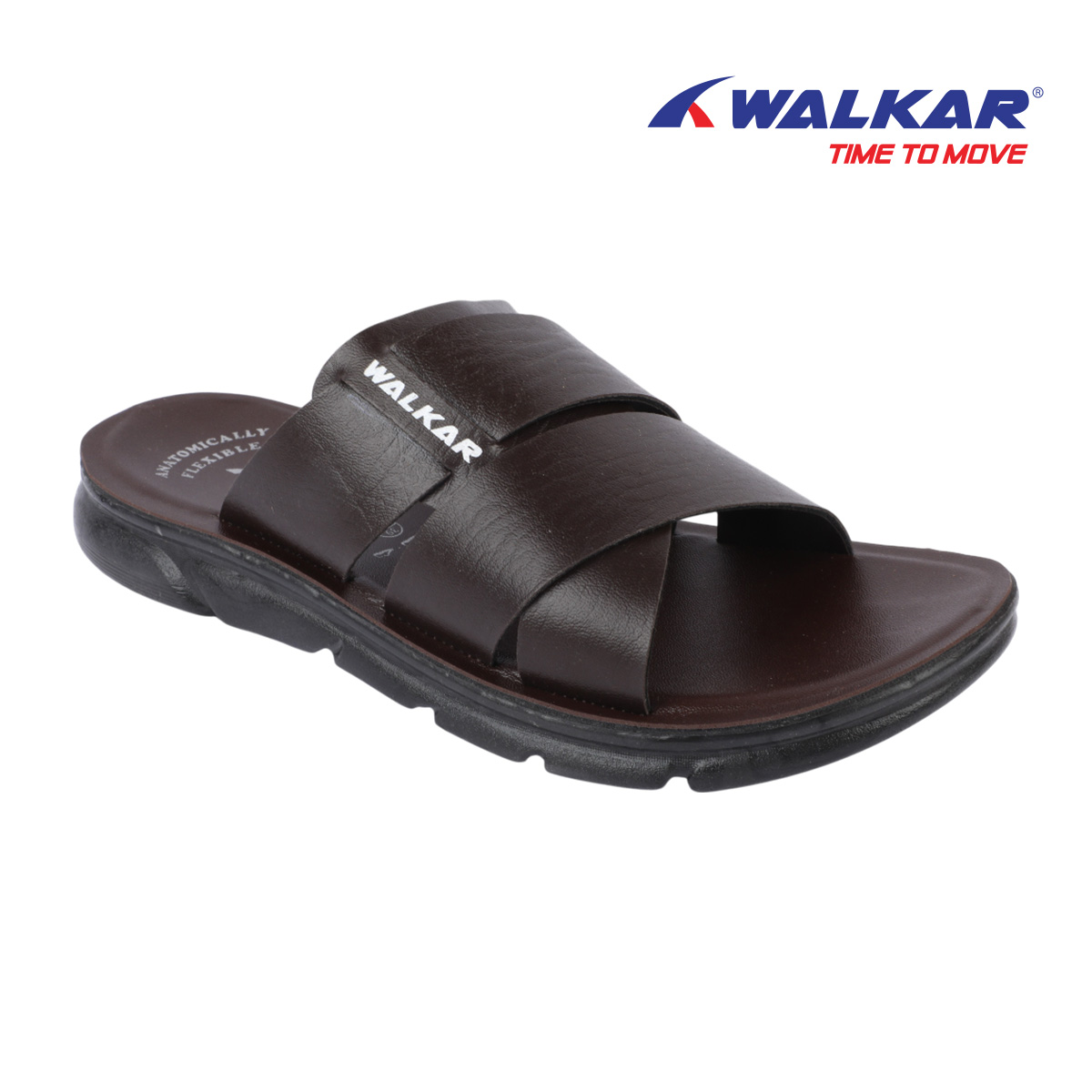Picture of Mens PU Sandal  Raj Brown 38
