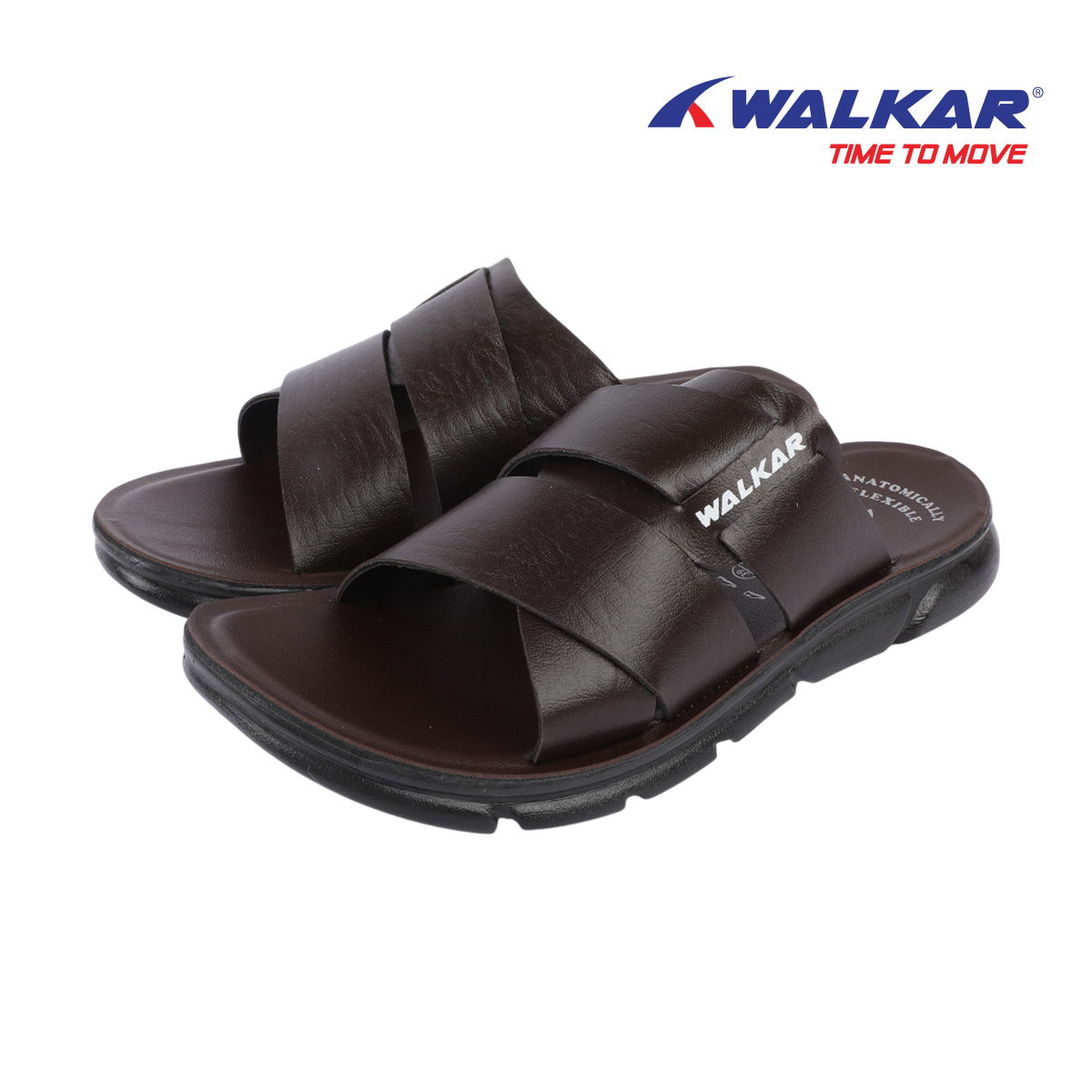 Picture of Mens PU Sandal  Raj Brown 38