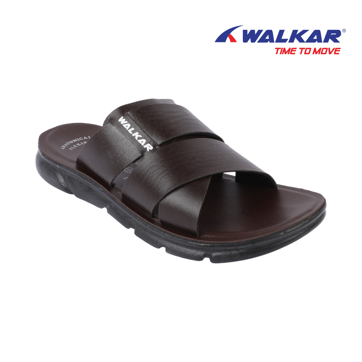 Picture of Mens PU Sandal  Raj Brown 38
